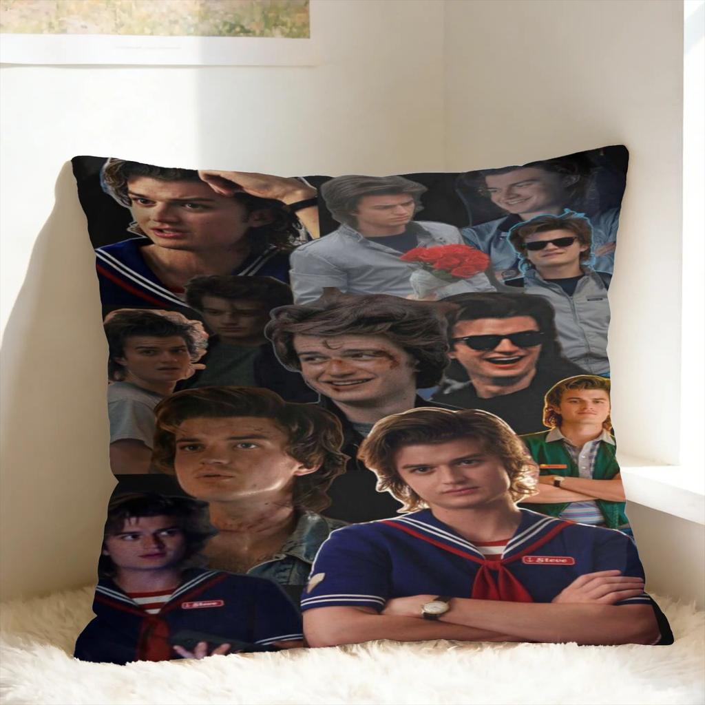 Joe Keery Steve Harrington Pillow Cover Print Cushion Cover Kawaii Pillow Case For Wedding Party Home Decor