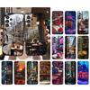 Phone Case For Samsung A55 A16 A56 A36 A35 A15 A53 A54 A33 A34 A25 A05S A52 A52S A14 A26 A71 Coffee Cafe Night Aesthetic