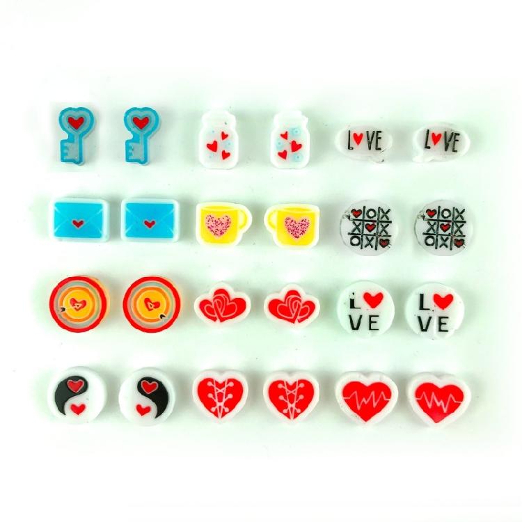 Multipurpose Creativity Jewelry Making with Stylish Heart Earring Mould Home Accessory Portable for Enthusiasts