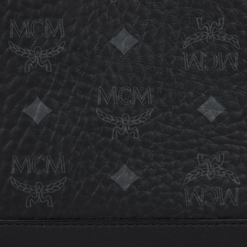 New MCM Visetos Coated Canvas Leather Bucket Bag, Combo Bag, Crossbody Bag, Shoulder Bag Medium Women's Black MWDCSDU02BK001