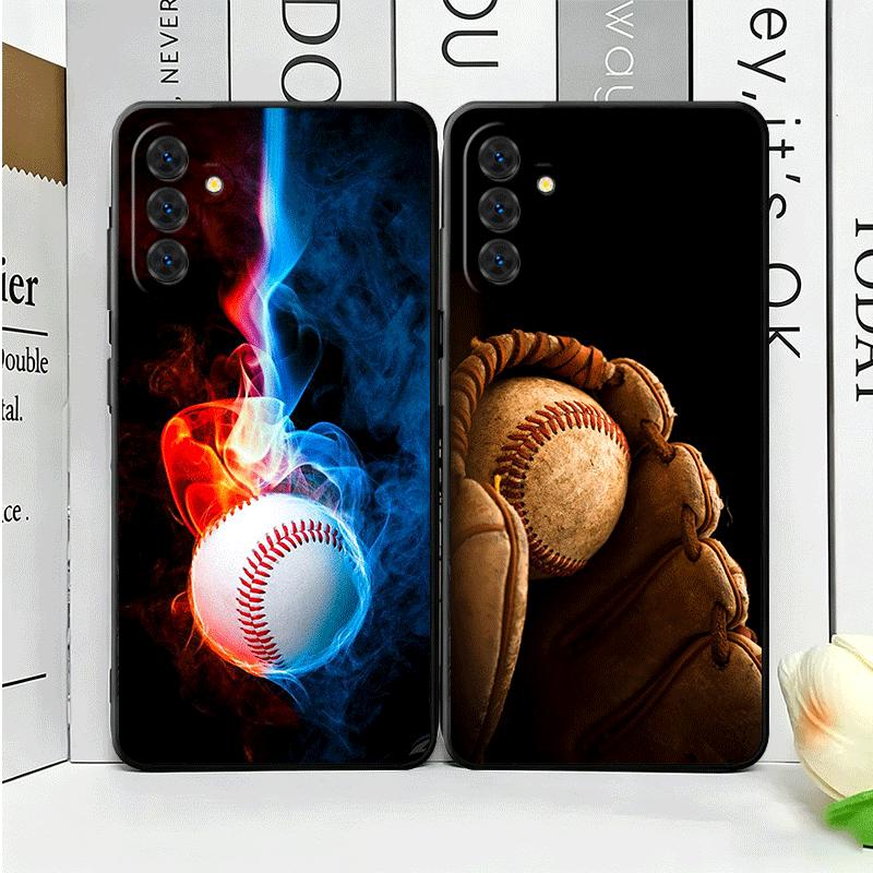 Baseball Sport Soft Phone Case for Samsung A17 A37 A57 A16 A26 A36 A56 A15 A25 A35 A55 A14 A24 A34 A54 A13 A23 A33 A53 A52 A12