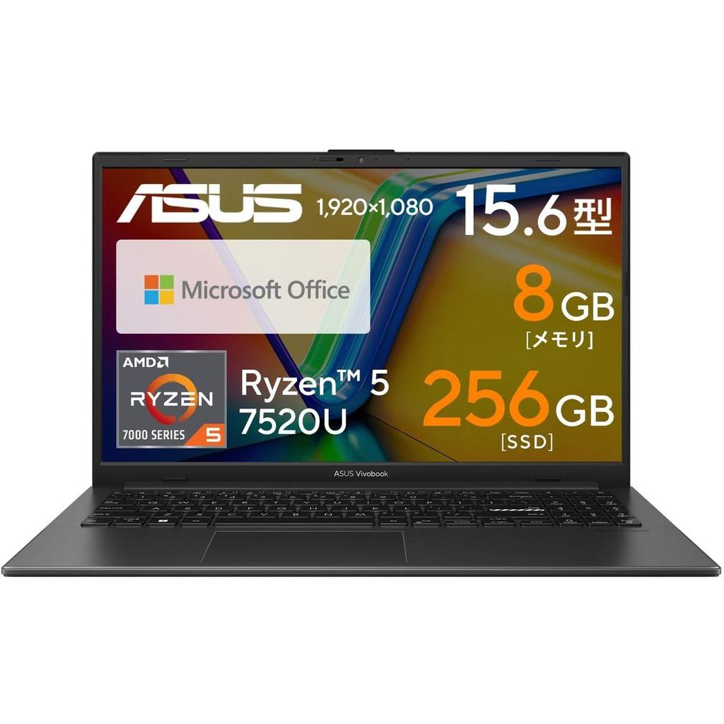 Vivobook Go 15 with FHD 256GB 8GB Office, SSD, RAM, 15.6-inch