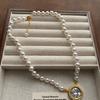 Minimalist Classic Pearl Beaded Necklace Premium Pearl Gentle Necklace Collarbone Chain Bead Chain Necklace