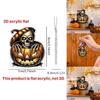 Halloween Skull Themed Pumpkin Pattern Acrylic Pendant For Holiday Decoration