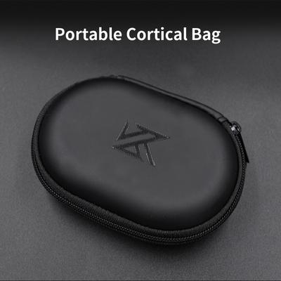 KZ Earphone Accessories Hard Case Bag With Logo Portable Oval Headset PU Storage Box For ZST ZS10 PRO X EDX Pro AS24 DQS ZNA