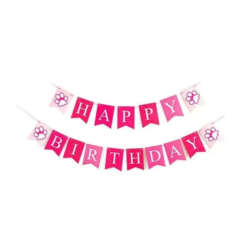 Pet Party Decoration Set Dog Birthday Triangle Scarf Hat Bow Tie Dog Birthday Decoration Suppliesdog Supplies