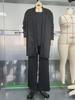 2025 Women's Solid Color Round Neck Long Sleeve Top and Belted Pants 3-Piece Set