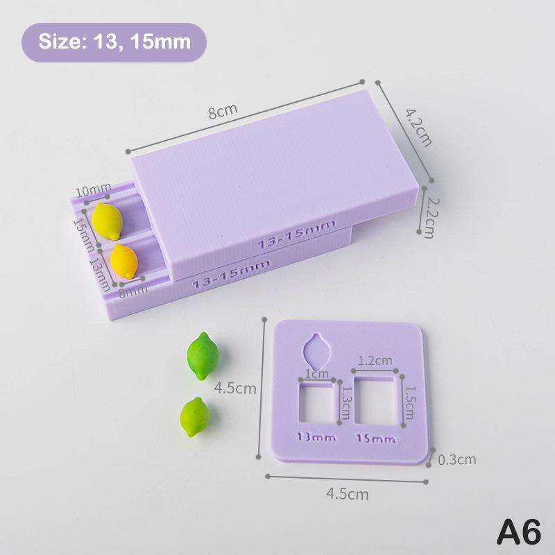 Weiche Keramik Polymer Clay Form 3D Pilz Zitrone Raute Perlen Design Perlenroller DIY Ohrringe Halsketten Schmuckherstellung