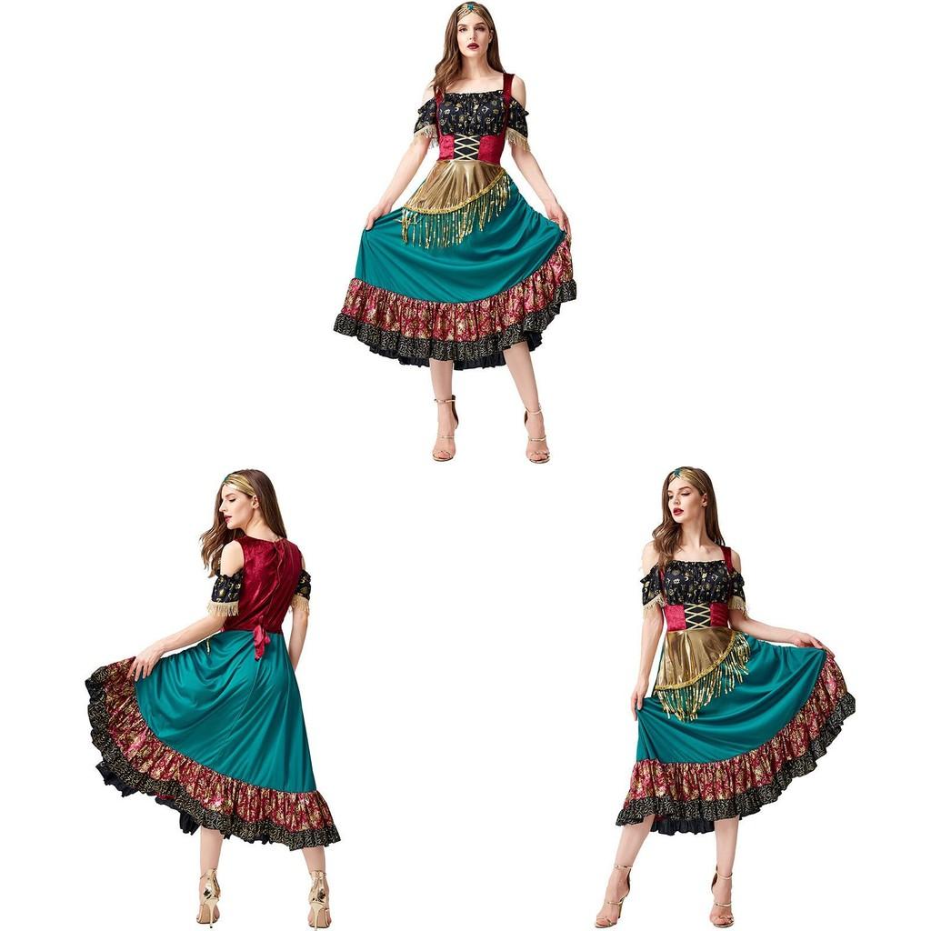Flamenco Performer Outfit With Polyester And Spandex For Theatre And Dance Shows