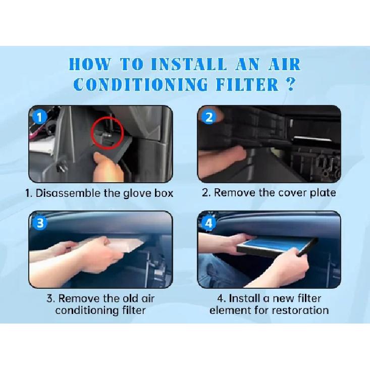 For Ford Expedition F-150 2015 2016 2017 2018 2019 2020 2021 2022 Car Air Filter Conditioner Replacement Kit Car Accessories