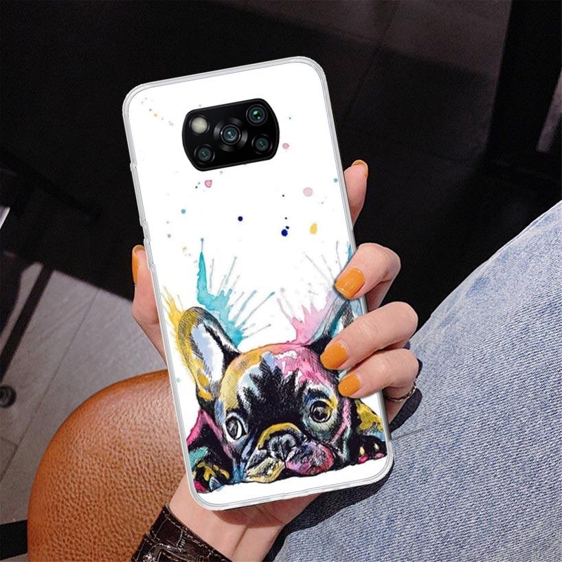 French Bulldog Dog Pug Phone Case For Xiaomi Poco X7 X6 X5 Pro F7 Ultra Redmi 15C 15 13C 13 12C 12 10 10A 10C 9 9A 9C 9T Cover P