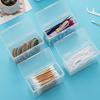 Transparent Cotton Ball Holder Protable Cotton Pad Container Travel Cotton Swab Storage Box Small Cotton Swab Holder Case