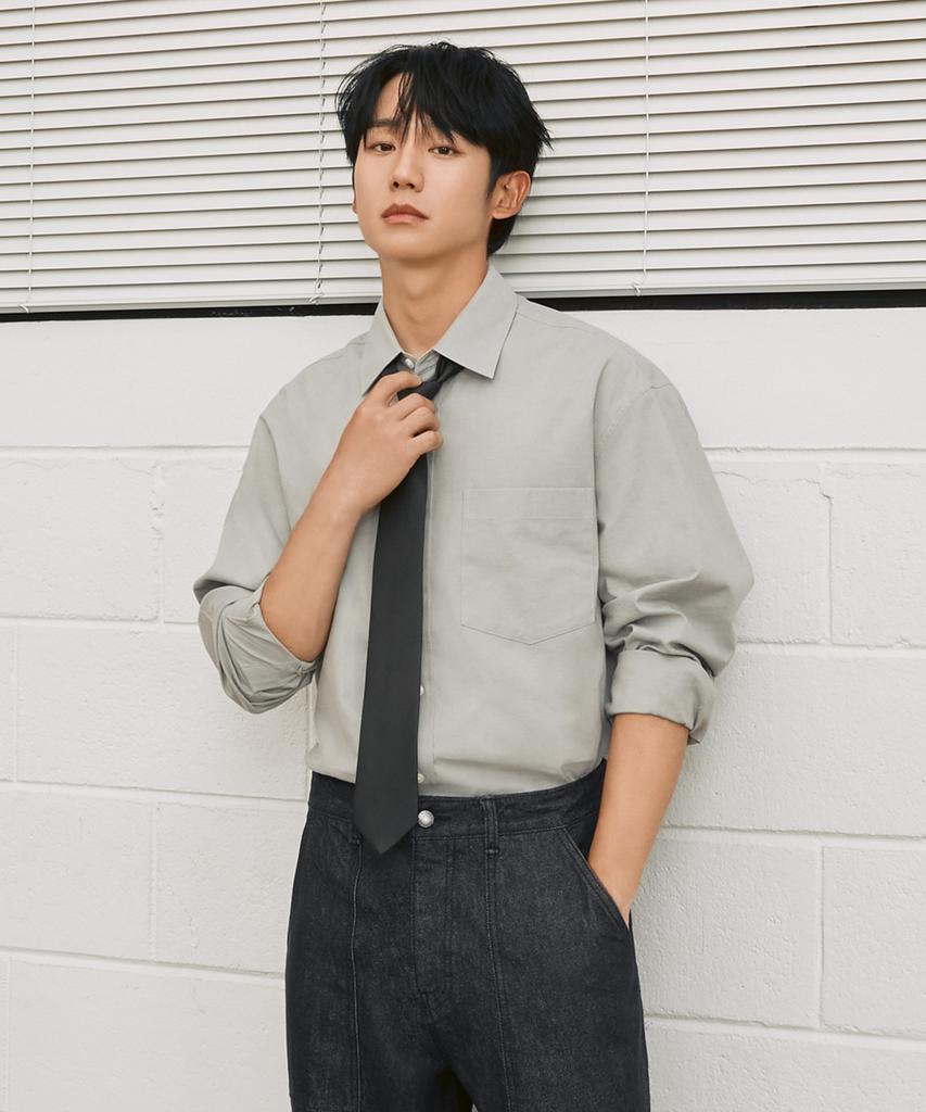 MINDBRIDGE [2 ks][Celodenné] Oversized košeľa Oxford - 11 farieb Myws0120 (Typ)