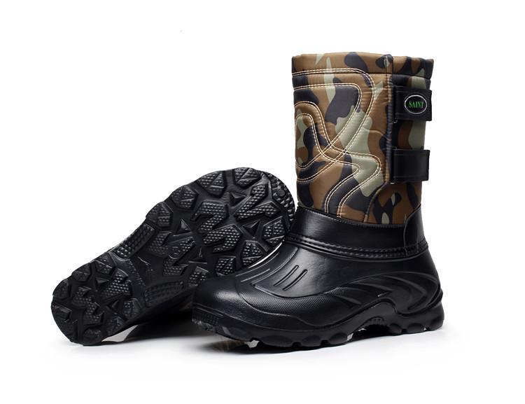 Men's Waterproof Winter Snow Boots: Outdoor Sports with Plus Velvet