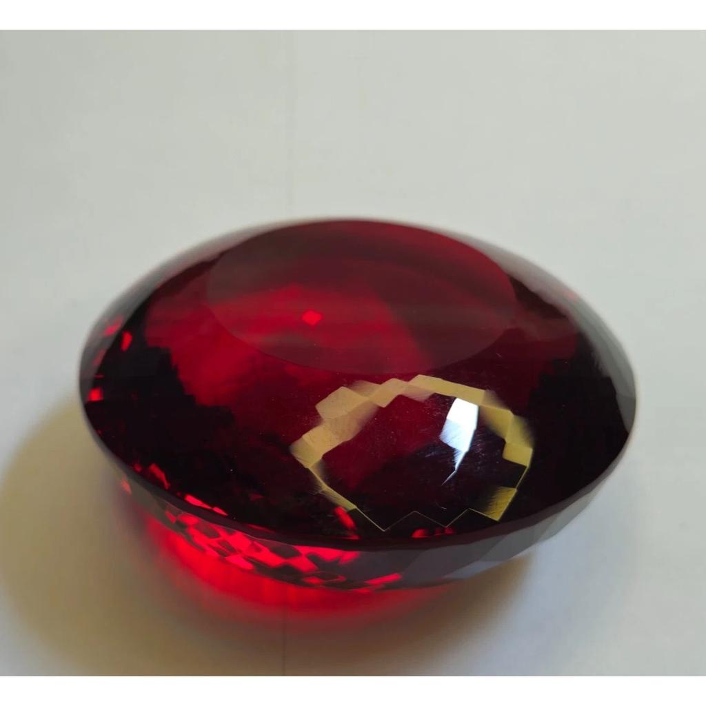Natural Red Topaz 749.85 Ct Round Cut Certified Stunning Loose Gemstone
