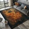 2025 New Style Retro Marine Nautical Chart Compass Carpet Rug for Home Living Room Bedroom Sofa Doormat Decor,Non-slip Floor Mat