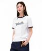 CHASECULT Women'S Graphic Ringer Short Sleeve T-Shirt - White