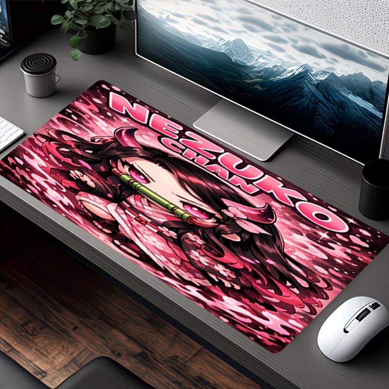 Demon Slayer Print Mouse Pad, for Keyboard Pad Laptop PC Mat for Office Home Use, Desk Decor, Perfect Birthday Gift for Gamers