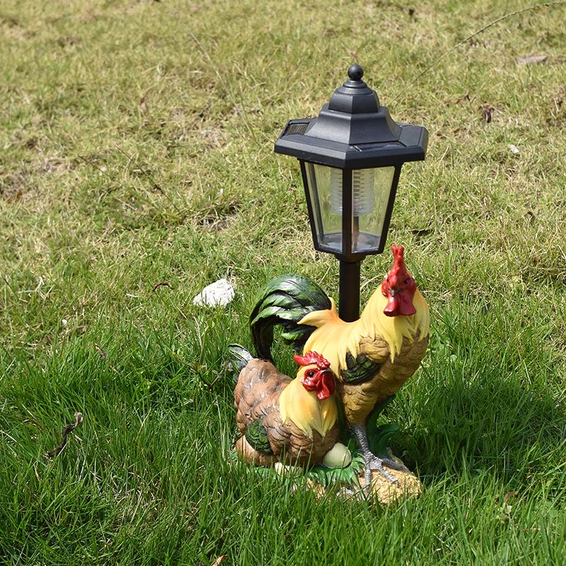 Solar-Powered Puppy Figurine: Outdoor Resin Garden Decoration