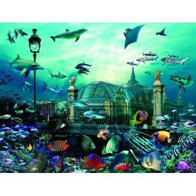 Puzzle Grand Palais Aquarium - Nathan - 2000 Pièces - Pour Adultes - Multicolore