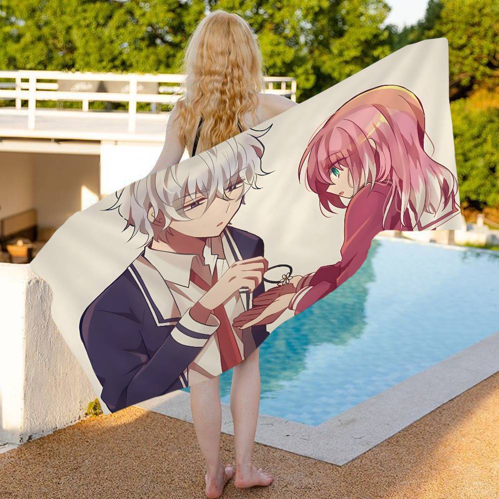 Anime Talentless NanaS Beach Towel Colorful Bath Towels for Girl Microfiber Quick Dry Custom Sand Free Beach Yoga Spa Gym Pool