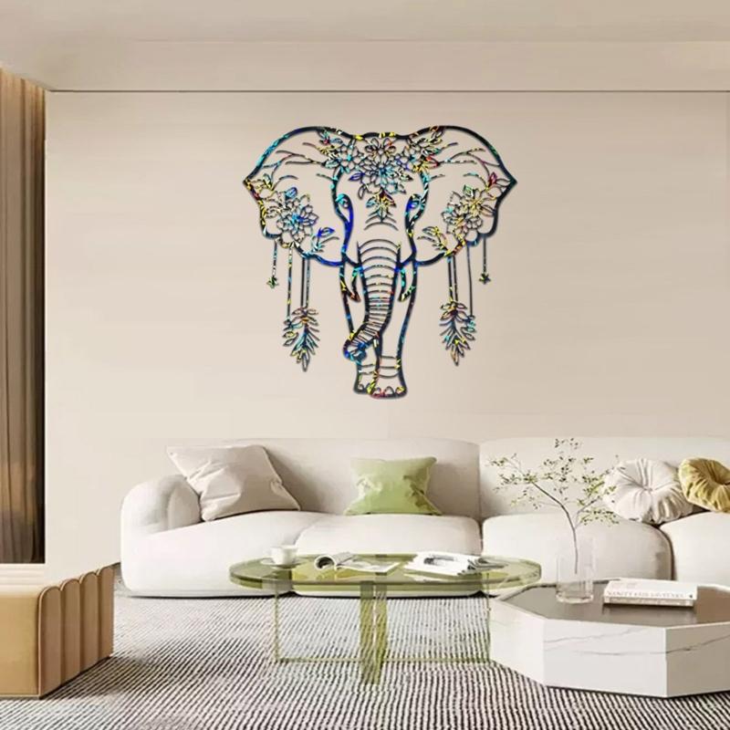 Elephant Shape Wall Hanging Decoration Crafting Mould Holographics Silicone Mold for Wall Sticker Jewelry Making Tool