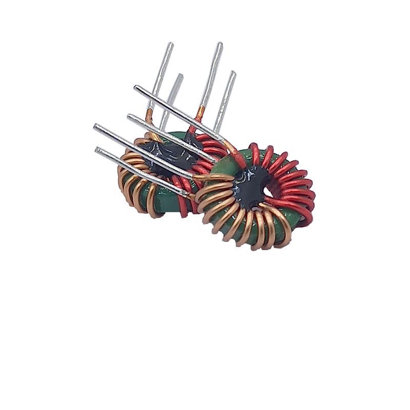 Red Bobbin Split Winding Ferrite Core 400UH 4A Common Mode Choke Coil T9*5*3 with 0.6 Wire, 9 Turns
