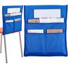 CRASPIRE Chair Buddy Storage Pocket 19x16.5inch Chair Back Organizer Chart Purple with Name Tag Label Slot Students Seat Chairback Multiple Pockets