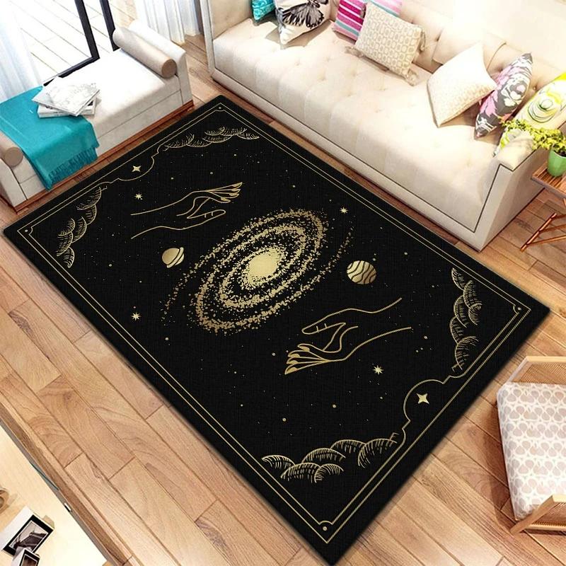 Scale of Justice Magic Astrology Esoteric Carpet for Living Room Rug Bedroom Kitchen Mats Anti-Slip Rugs Yoga Mat Decorative Rug