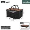 Aokedu Outdoor Foldable Storage Box with Wood Lid