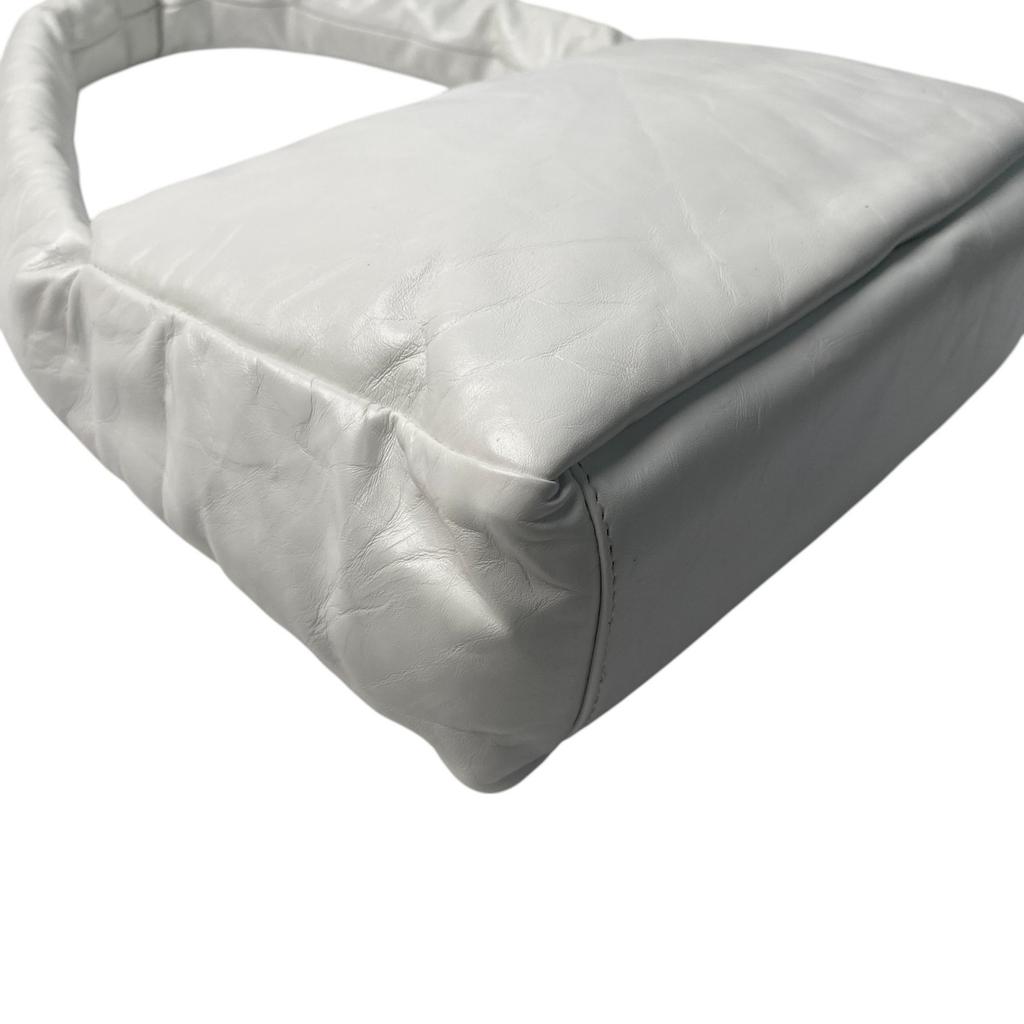 Gebrauchte BALENCIAGA Handtasche weiß/Silber Gummi Damen