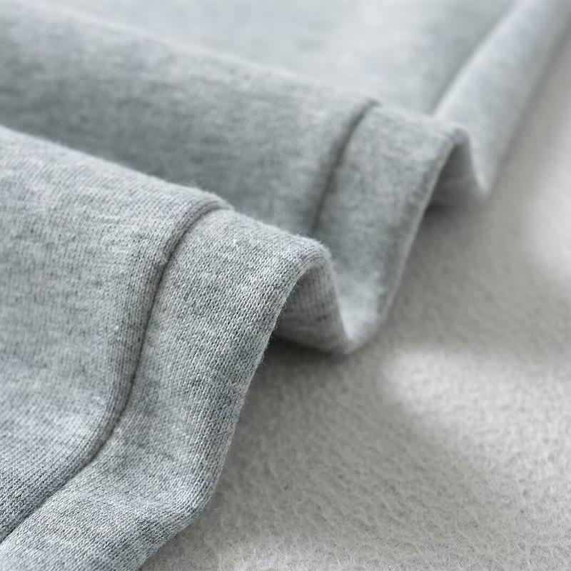 Spring and Autumn Women's Fashion Solid Colour Lace Splicing High Waisted Loose Wide Leg Pants