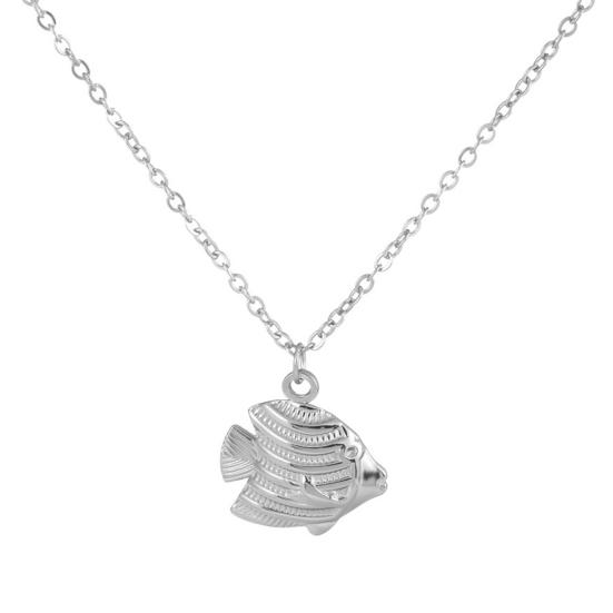 Tropical Fish Pendant Necklace Fish Necklace Women Cute Dainty