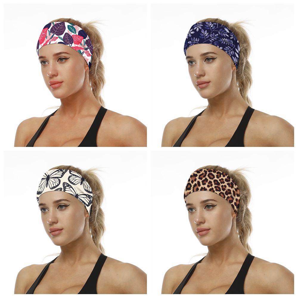 Stretchable Sweat Absorbing Yoga Hair Bands Sports Headband Fitness Sweat Bands Running Hairband