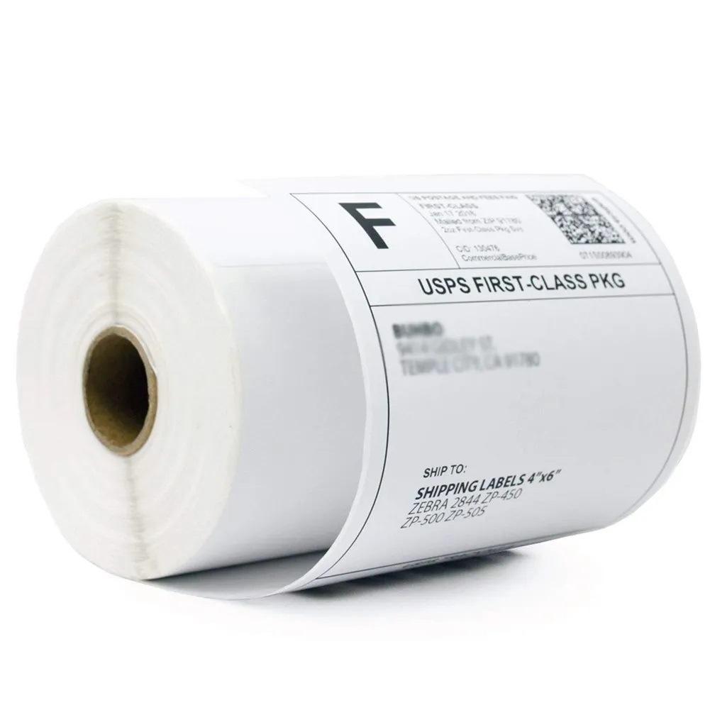 Three-Proof Self-Adhesive Thermal Paper for 100x100mm Waybill & Barcode Printing