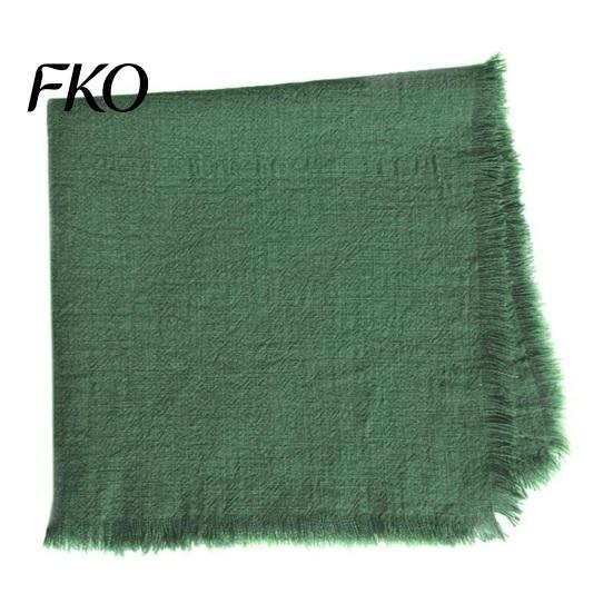 Natural Feel Napkins Boho Linen Napkin, 18 Inch Washable Fringed Fabric Rustic Farmhouse Style Napkin for Dining Table Home Wedding Bridal Shower Soft