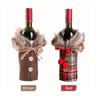 Christmas Wine Bottle Cover Cute Faux Fur Wine Bottle Clothes for Christmas Party Holiday Festivals