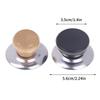 2*Universal Pot Lib Knobs Caps Wooden Heat-Resistant Cooking Pan Lid Covers Replacement Lifting Handle Kitchen Cookware Handgrip