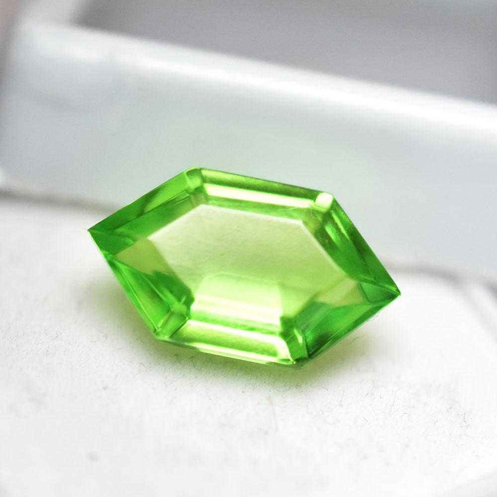 15x8mm Natural Green Peridot 7.05 Ct Fancy Shape Certified Loose Gemstones