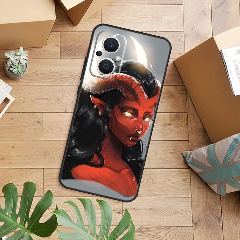 Devil Woman Phone Case For OPPO Reno 14 13 11 12 F 10 Pro 8T 7 8 Lite OPPO Find X8 X6 X5 X9 Pro Cover