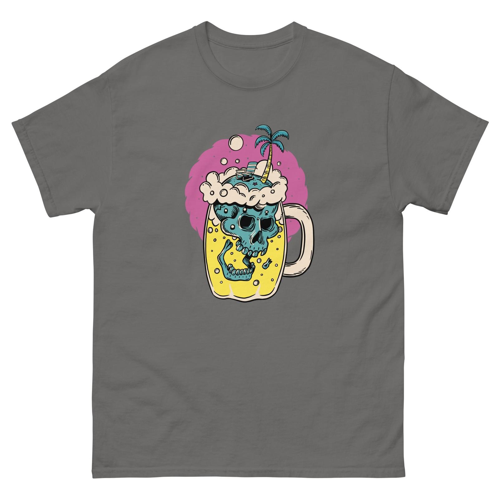

Skull in Beer - Summer Skulls - T-Shirt Front Print 5XL різнокольоровий