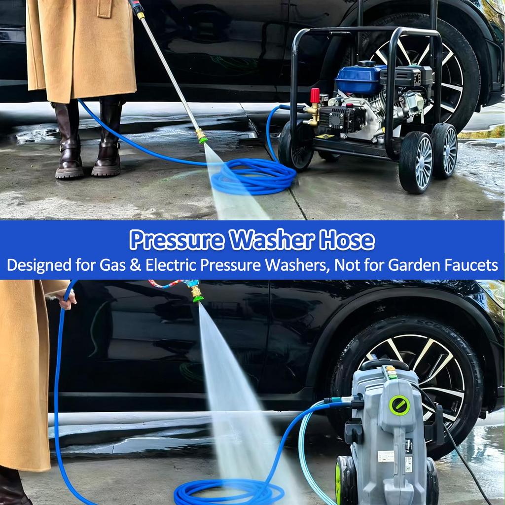 Super flexibilná hadica tlakovej umývačky 2900 PSI odolná proti zalomeniu hadica pre výkonovú umývačku 1/4 predlžovacia hadica na umývanie auta M22-pin 14/15