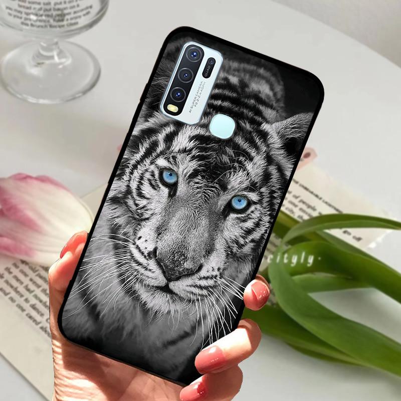 Pro Vivo Y30 1938 Y50 1935 Pouzdro zvířecí Silikonové Měkké TPU Zadní kryty Pro Vivo Y 30 50 Y30 2020 Pouzdro Ochranné Kreslené Funda