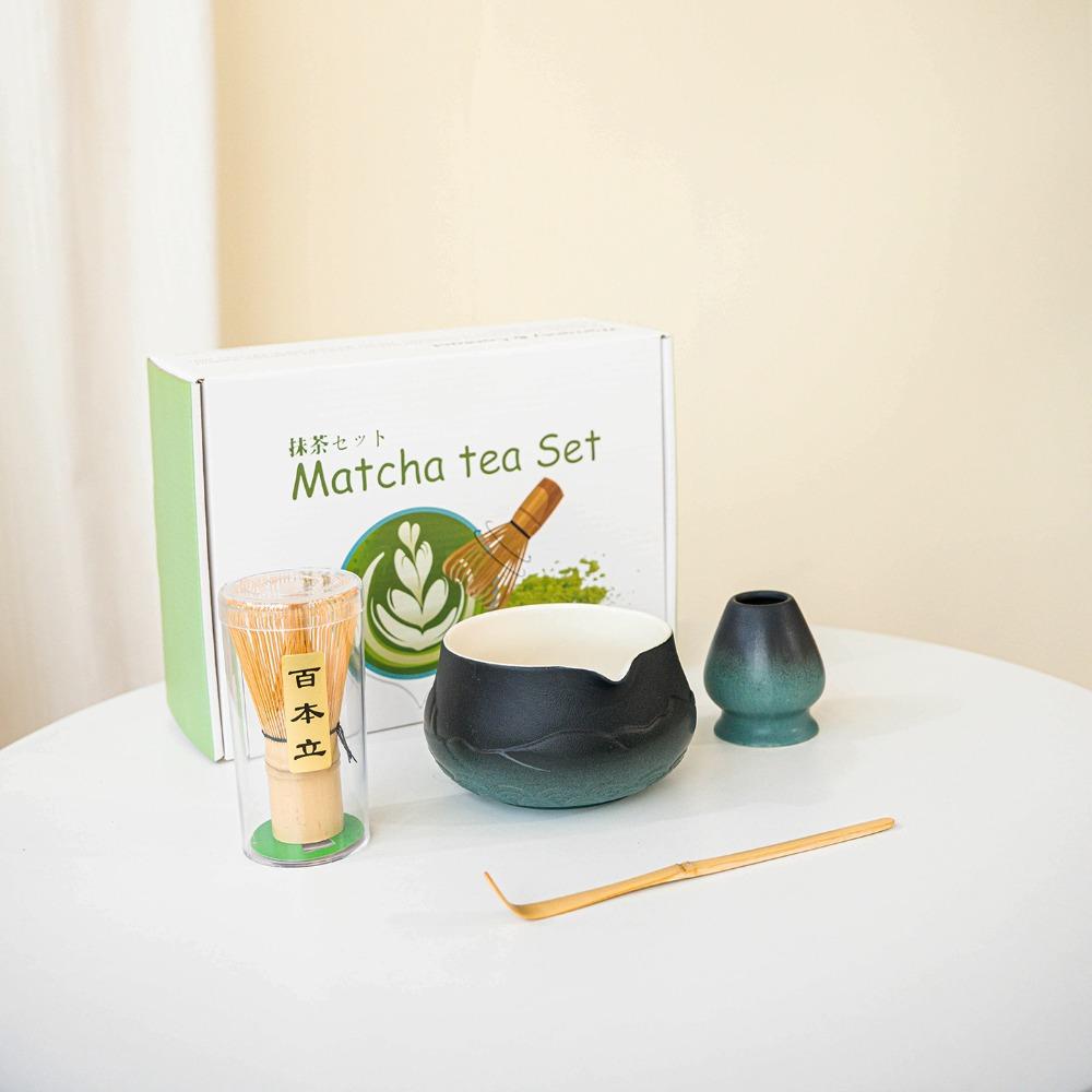 4/7Pcs with Pouring Spout Japanese Matcha Set Reusable Matcha Making Kit Japanese Matcha Bowl  Gifts