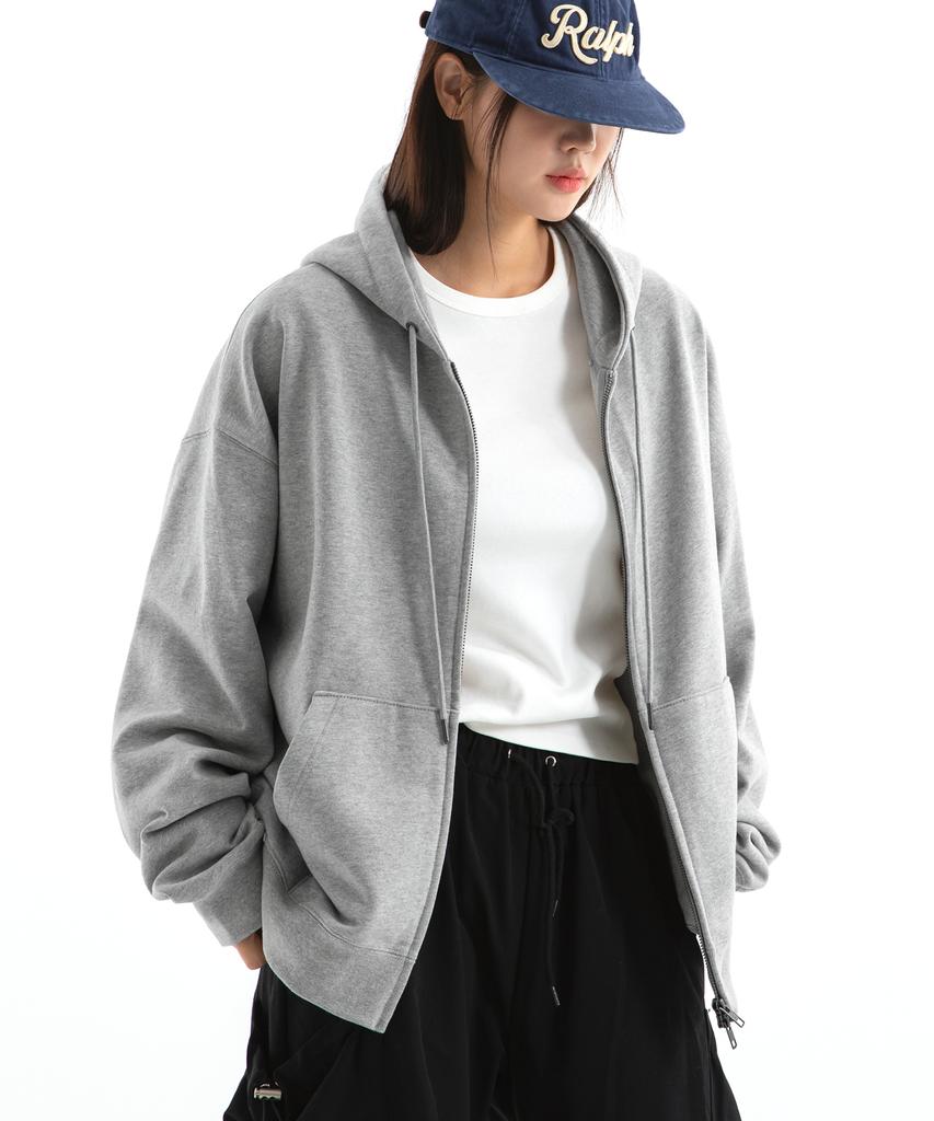 Brenson B. Oversized 2-Way Sweat Zip-Up ( 4 Colors )