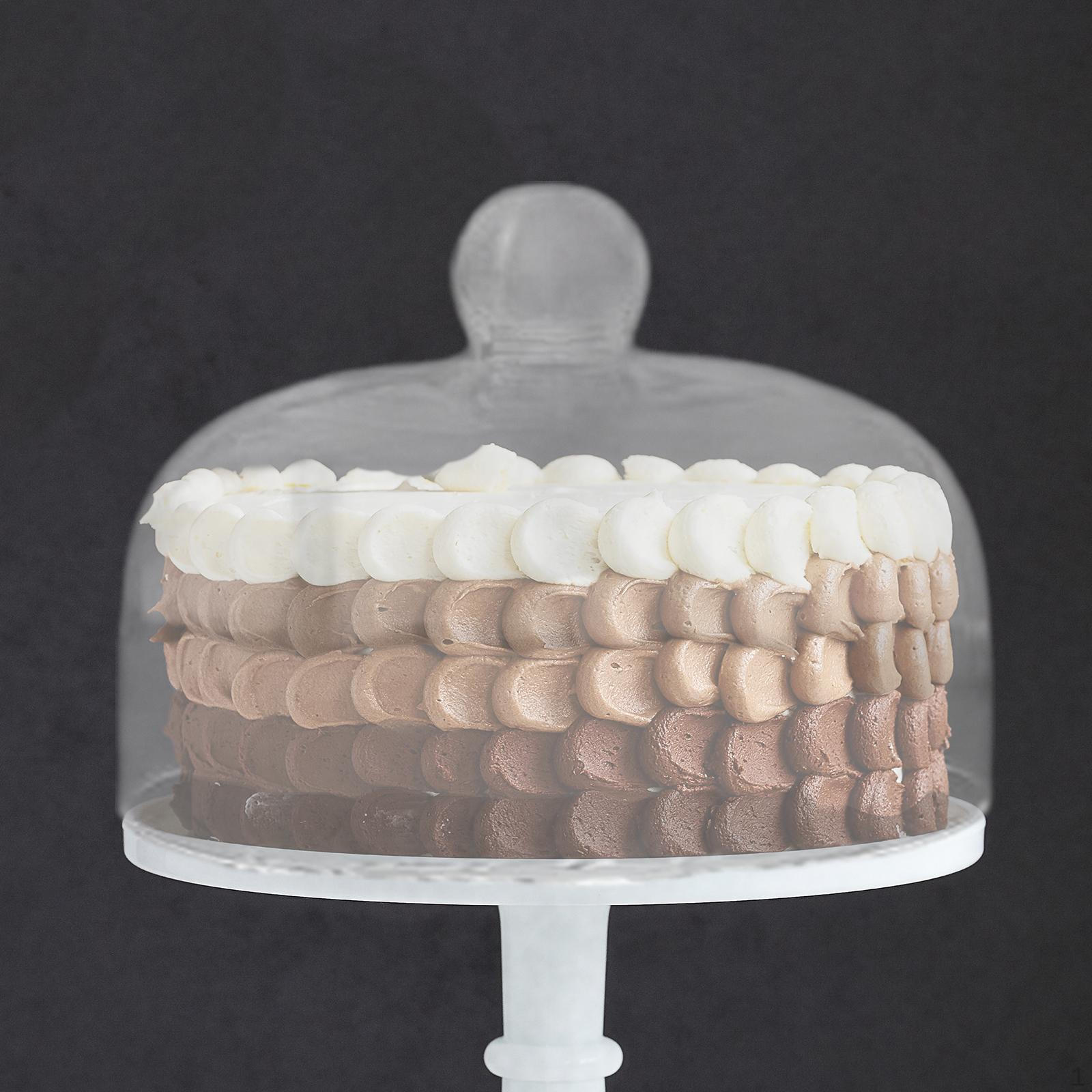 

for Transparent Glass Cake Dome Covers, Stands, Plates, And Covers 16x19.5cm