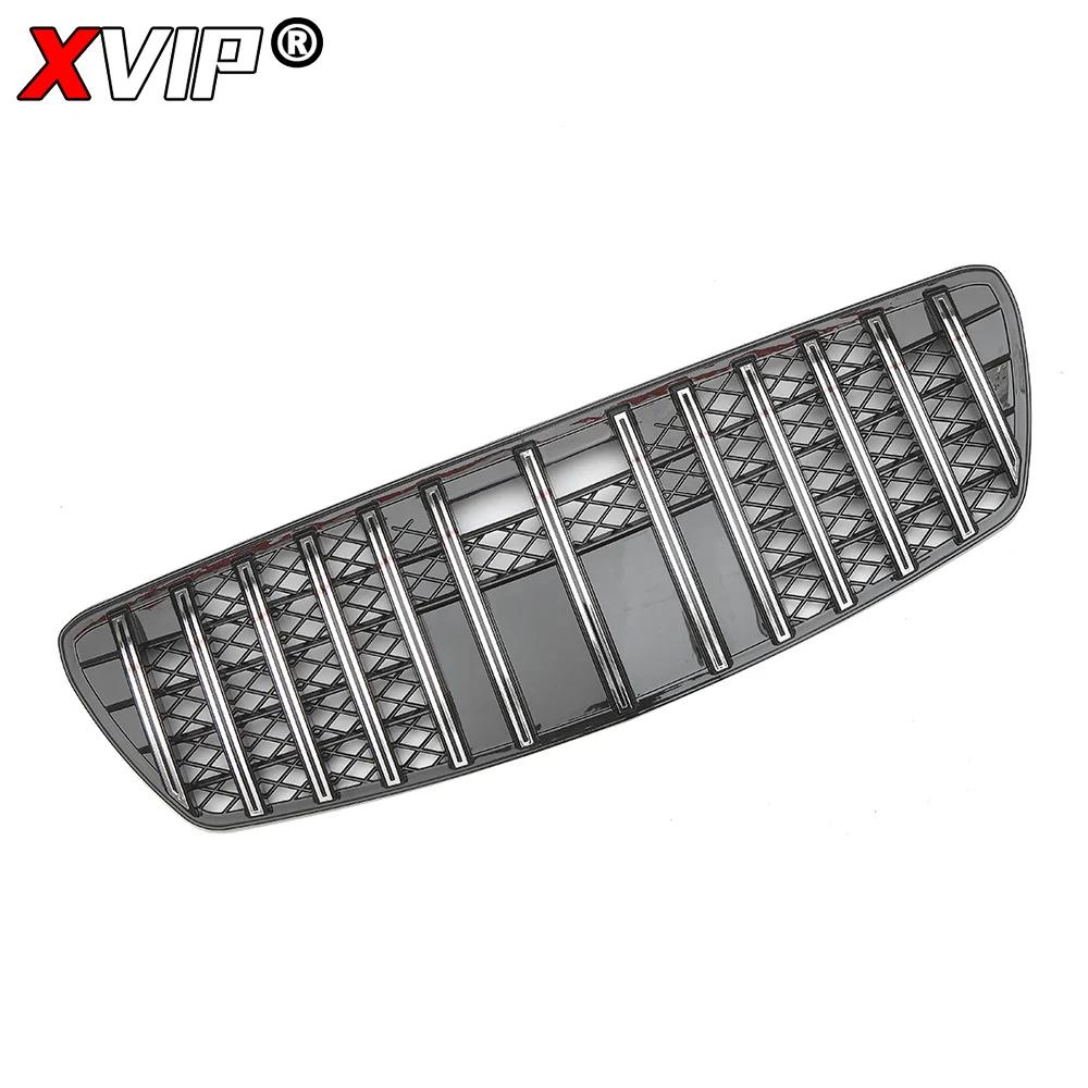 XVIP Chrome Black GTR Style Upper Grille For Mercedes Benz E-Class W211 E320 E350 E55 AMG 2003-06 Racing Grilles Car Accessories