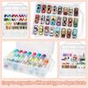 Universal 48 Grid Nail Polish Organizer Double-Sided Clear Sewing Organizer Portable Removable Dividers Storage Box