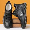 Men's Winter Martin Boots Fleece Thickened Versatile Snow Boots Labor Insurance Men's Cotton Shoes Zhongbang Leather Cotton Boots