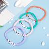 7PCS Colorful WWJD Bracelets Teen Girl Summer Beaded Bracelets Religious Stretch Bracelets What Would Jesus Do Bracelets